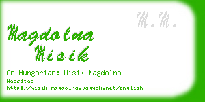 magdolna misik business card